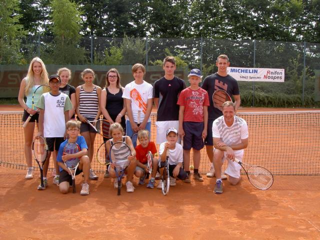Tenniscamp Gruppenbild